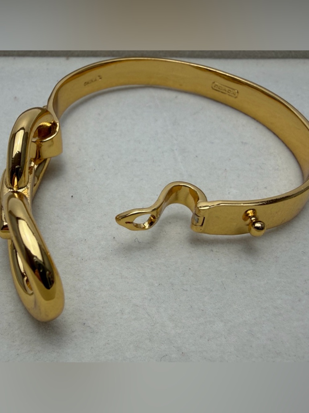 Coach Gold-Tone Interlocking Link Bracelet - Picture 4 of 5